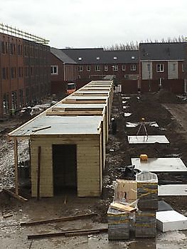 Bergingen met luifels en carports te Utrecht Houtbouw Lageman B.V. Zuidbroek